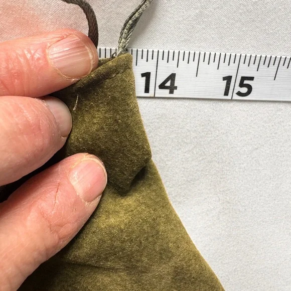 Vintage, Sz 4, custom, olive green genuine Suede Leather suit with Embroidery. - Picture 6 of 15